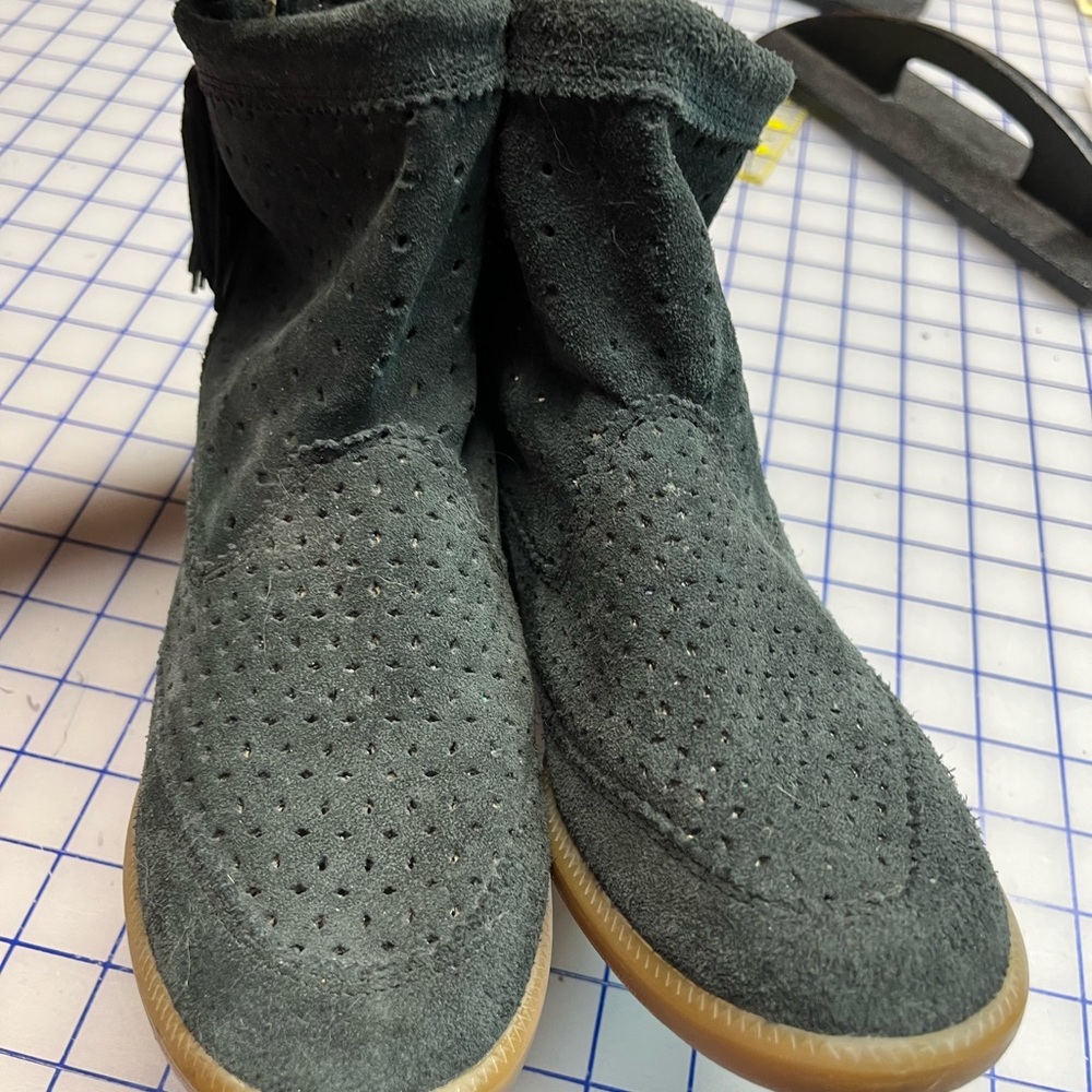 Isabel Marant Black Beslay Suede  Boots - Picture 4 of 7